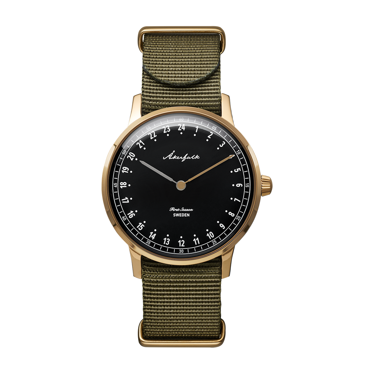 First Season Gold Black with Green NATO