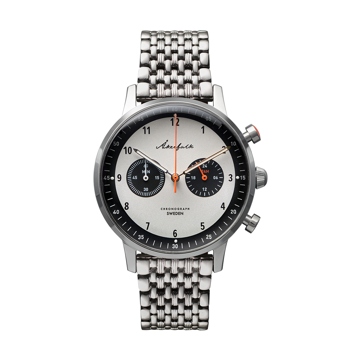 Chronograph Panda 12H/24H Watch | Akerfalk Sweden