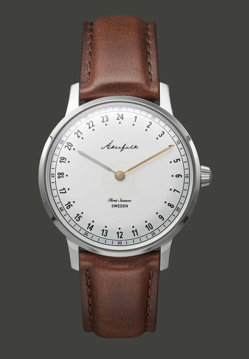 First Season Silver White with Brown Leather