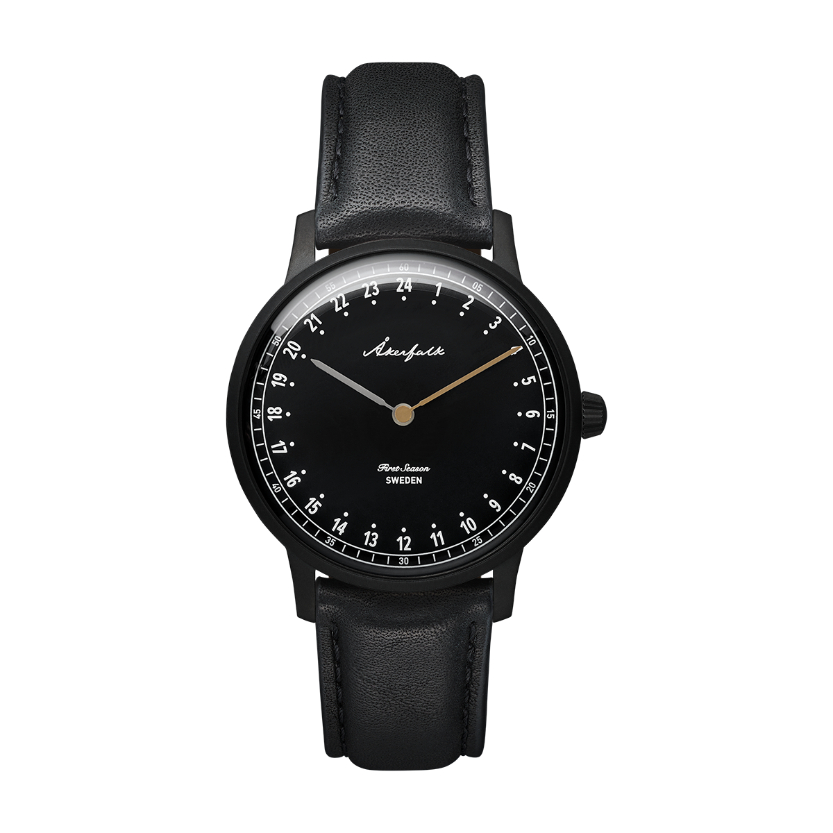 First Season Matte Black Black with Black Leather