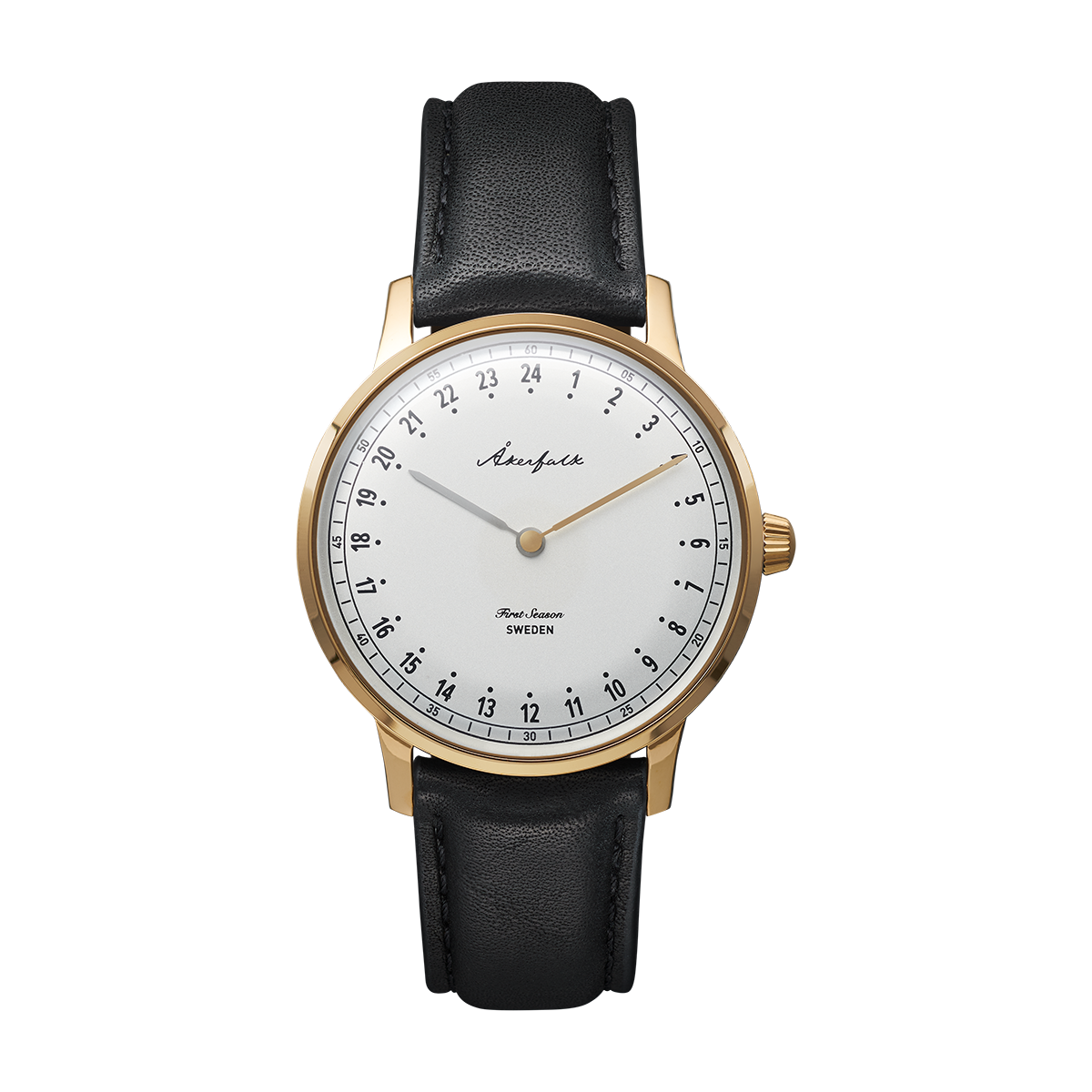 First Season Gold White with Black Leather