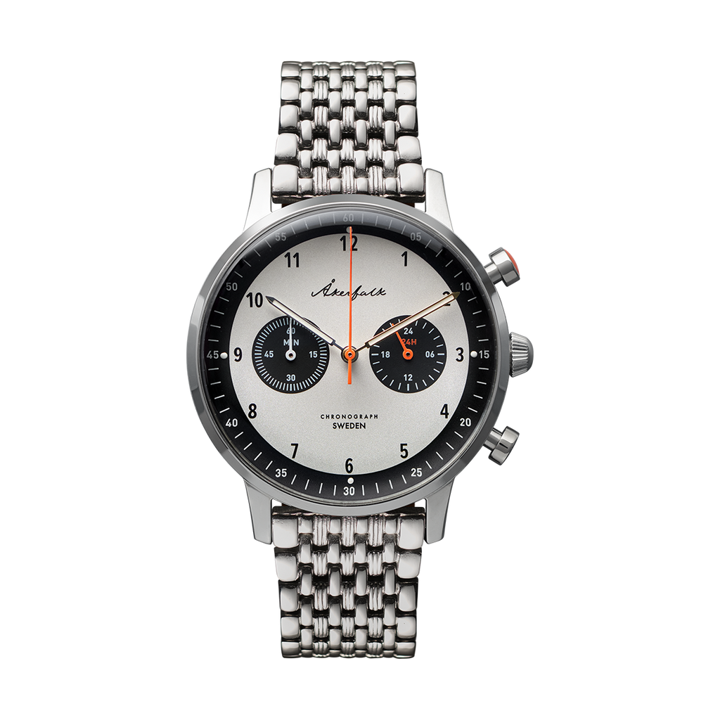 Chronograph Panda 12H/24H Watch | Akerfalk Sweden